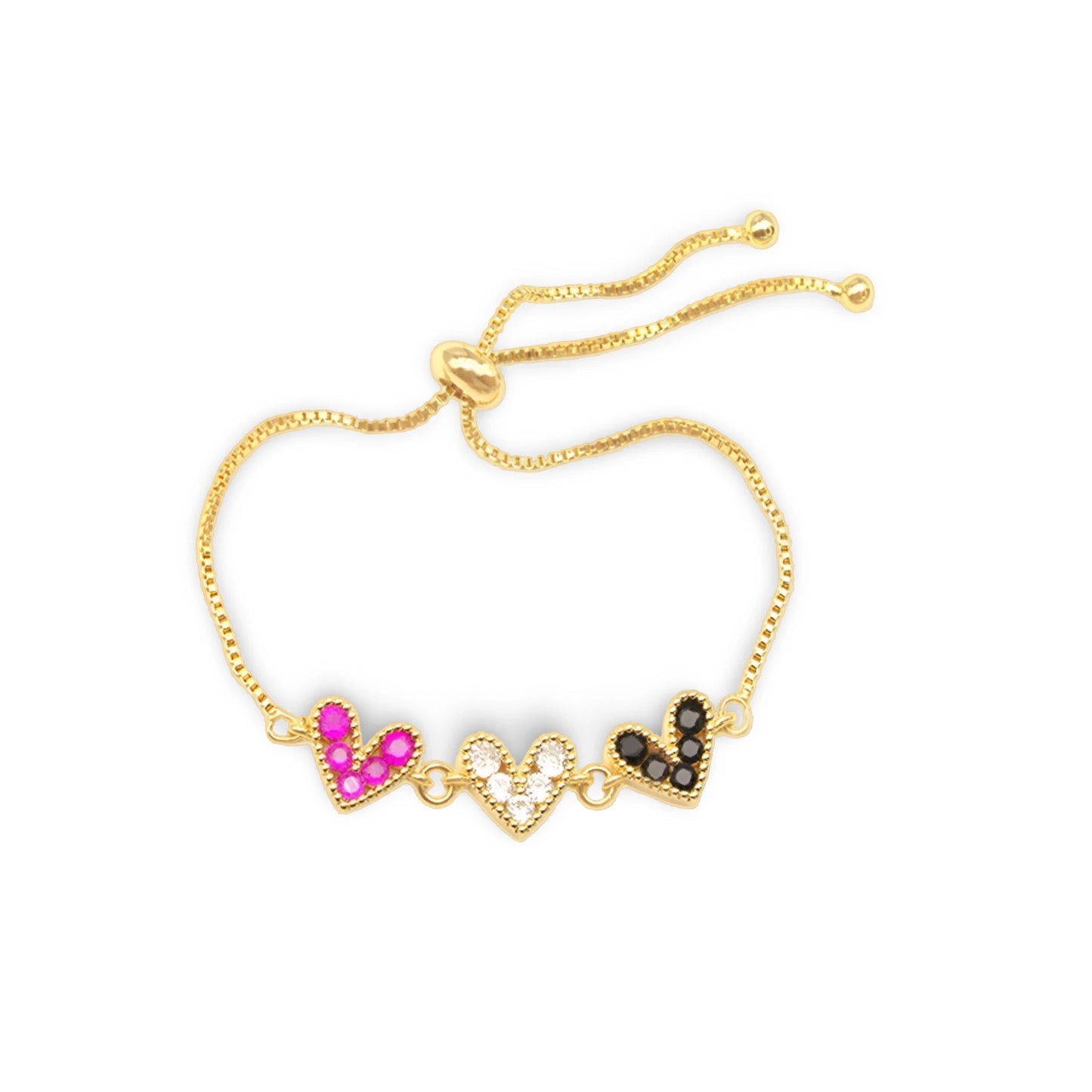 Title Product vendor Bracelets 3 Heart Gold Bracelet