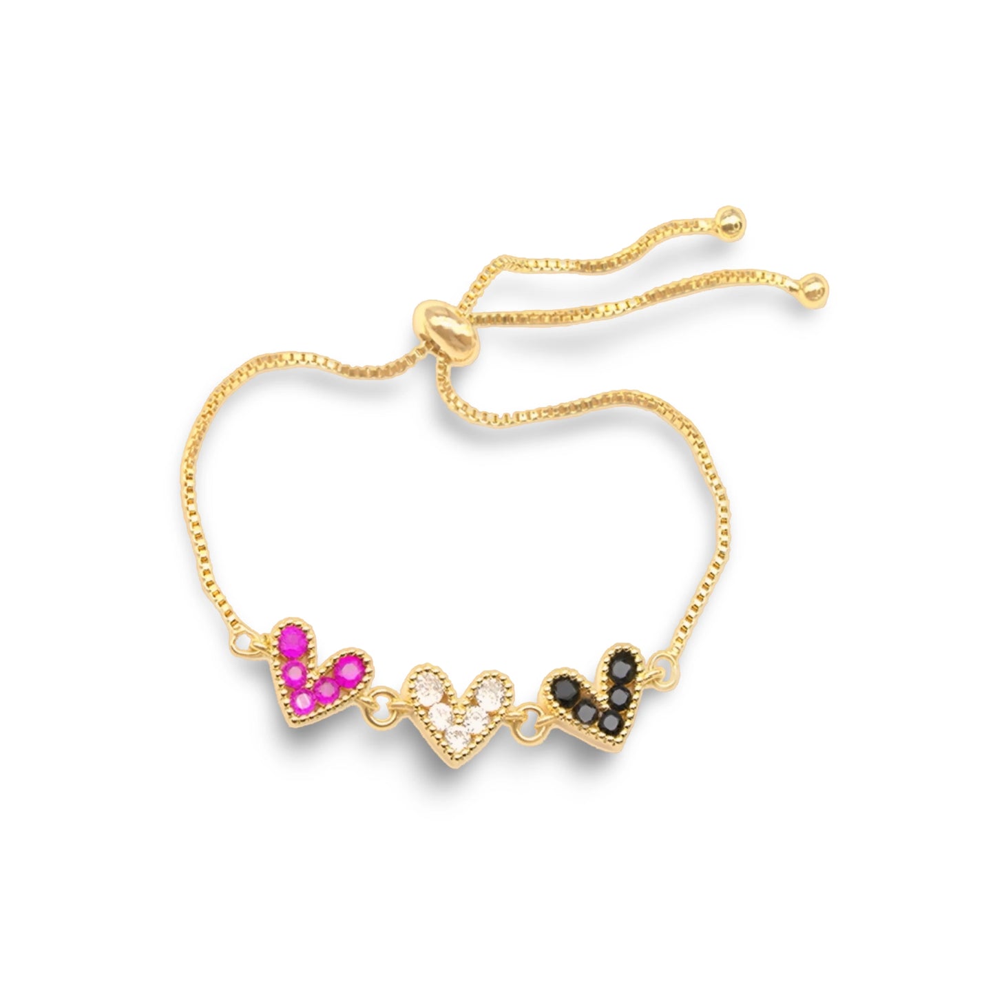 Title Product vendor Bracelets 3 Heart Gold Bracelet