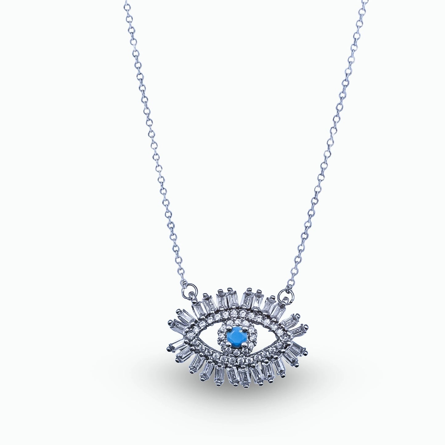 Title Product vendor  Dainty Blue Evil Eye Pendant Necklace